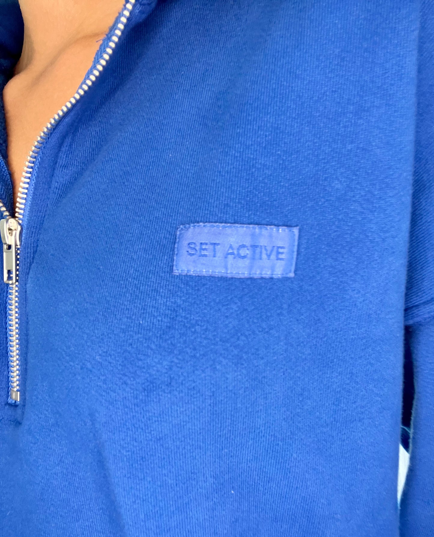 Set Active Blue Pullover