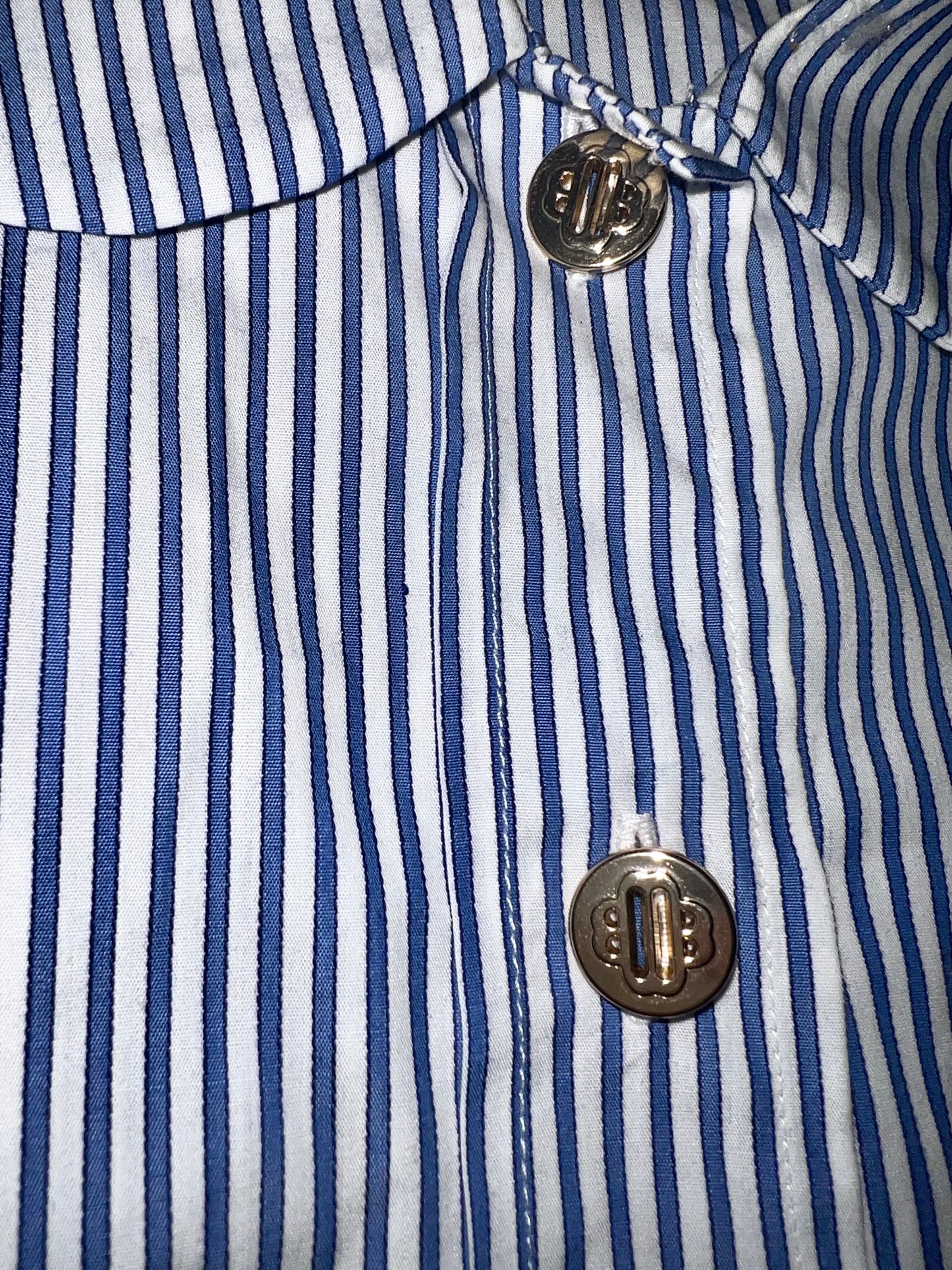 Maje Striped Button-Up Shirt