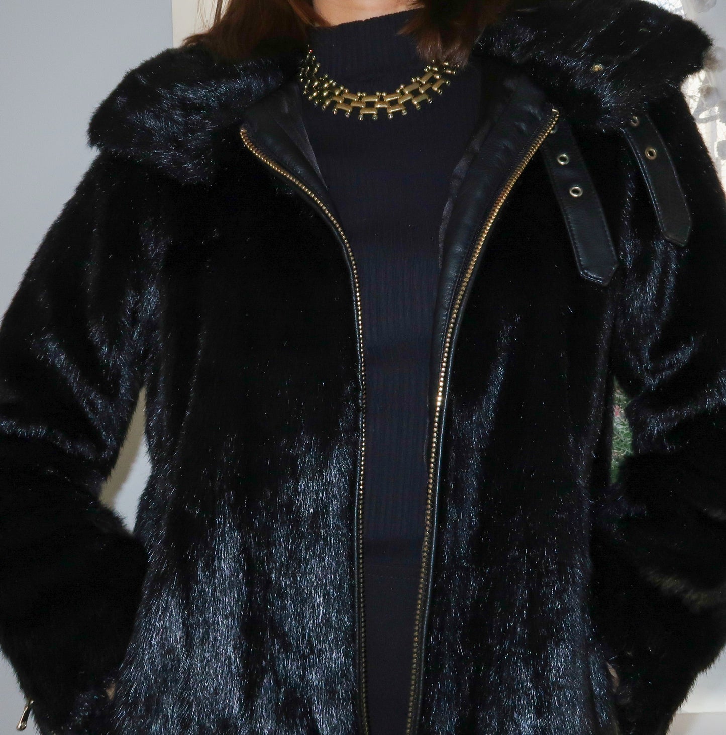 Black Fur Coat