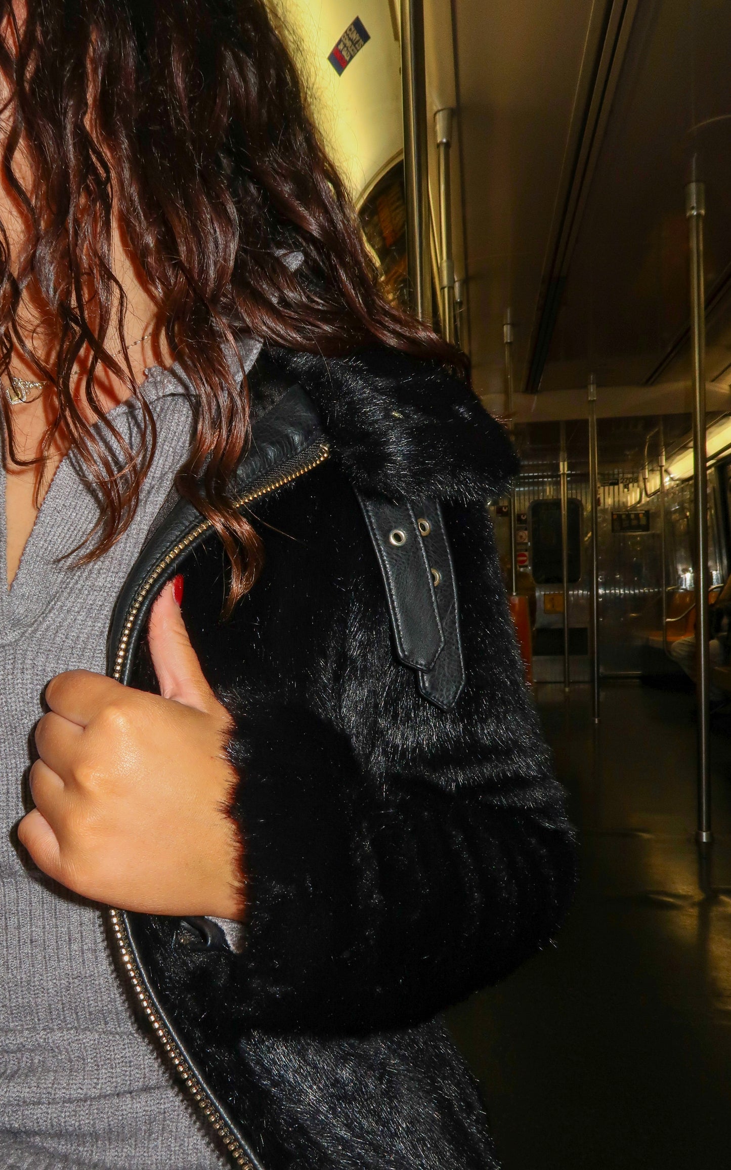 Black Fur Coat